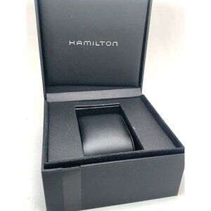 Hamilton Watch Presentation Black Cardboard Box Display Empty